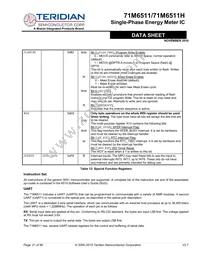 71M6511-IGTR/F Datasheet Page 21