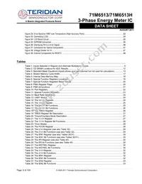 71M6513-IGTR/F Datasheet Page 6