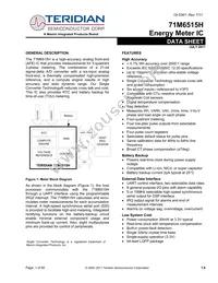 71M6515H-IGTR/F Datasheet Cover