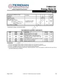 71M6515H-IGTR/F Datasheet Page 8