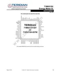 71M6515H-IGTR/F Datasheet Page 9