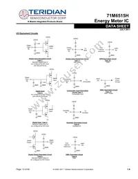 71M6515H-IGTR/F Datasheet Page 12