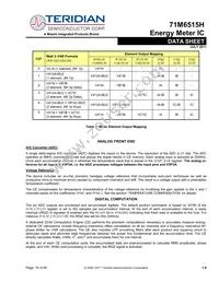 71M6515H-IGTR/F Datasheet Page 16