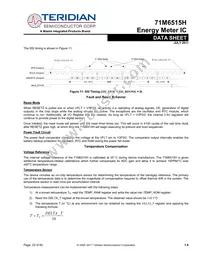 71M6515H-IGTR/F Datasheet Page 22