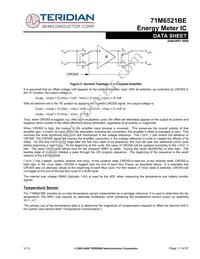 71M6521BE-IGTR/F Datasheet Page 11