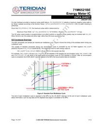 71M6521BE-IGTR/F Datasheet Page 14