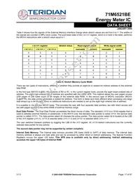 71M6521BE-IGTR/F Datasheet Page 17