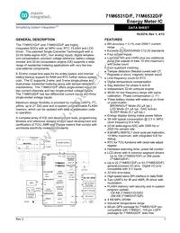 71M6532F-IGTR/F Datasheet Cover