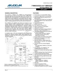 71M6533-IGTR/F Datasheet Cover