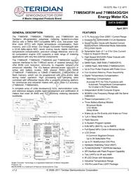 71M6543H-IGTR/F Datasheet Cover