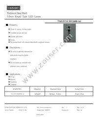 7343-2UYC/H2/S400-A6 Datasheet Cover