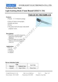 7343-2UYC/H2/S400-A9 Datasheet Cover