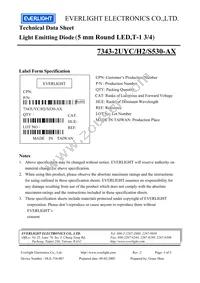 7343-2UYC/H2/S530-A4 Datasheet Page 5