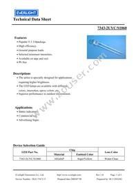 7343-2UYC/S1060 Datasheet Cover