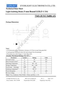 7343-2UYC/S400-A9 Datasheet Page 2