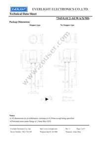 7343-G1C2-AUWA-X-MS Datasheet Page 2