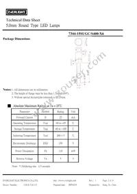 7344-15SUGC/S400-X6 Datasheet Page 2