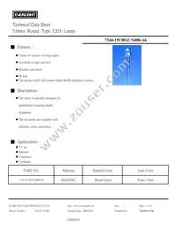 7344-15UBGC/S400-A6 Datasheet Cover