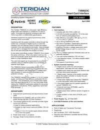 73S8023C-IMR/F Datasheet Cover