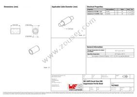 74270022 Datasheet Cover