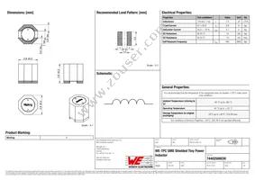 74402500030 Datasheet Cover