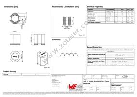 74402500047 Datasheet Cover