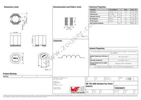 74402500072 Datasheet Cover