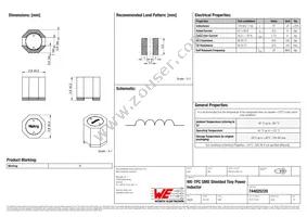 744025220 Datasheet Cover