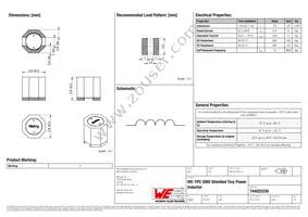 744025330 Datasheet Cover