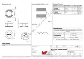 74402900016 Datasheet Cover