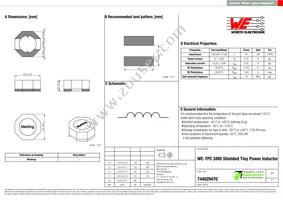 744029470 Datasheet Cover