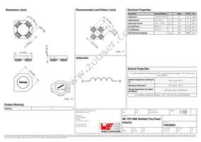 744030004 Datasheet Cover