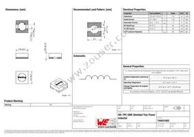 744031003 Datasheet Cover