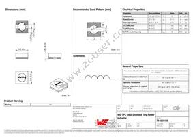 744031100 Datasheet Cover