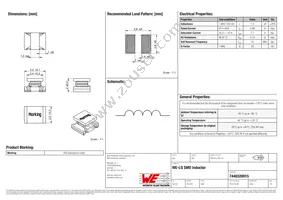 7440320015 Datasheet Cover