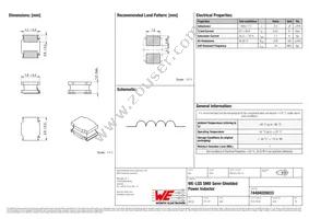 74404020033 Datasheet Cover