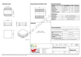 74404031010A Datasheet Cover