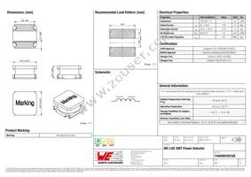 74404043010A Datasheet Cover