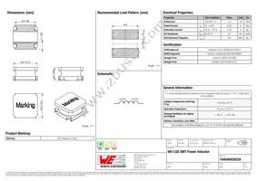 74404043022A Datasheet Cover