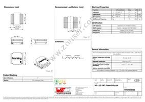 74404052033 Datasheet Cover