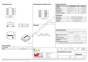 74404052220 Datasheet Cover