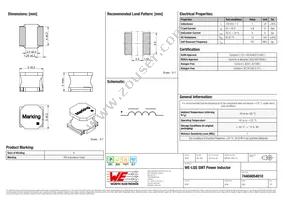 74404054010 Datasheet Cover