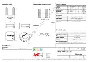 74404063082 Datasheet Cover