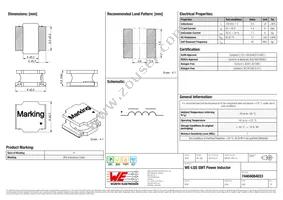 74404084033 Datasheet Cover