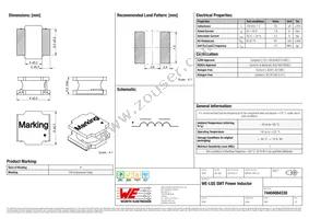 74404084330 Datasheet Cover