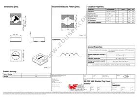 744042001 Datasheet Cover