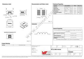 744045001 Datasheet Cover