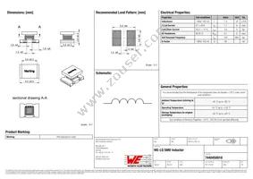 7440450018 Datasheet Cover