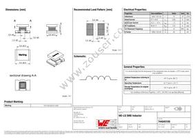 744045100 Datasheet Cover