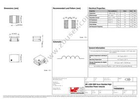 74405020015 Datasheet Cover